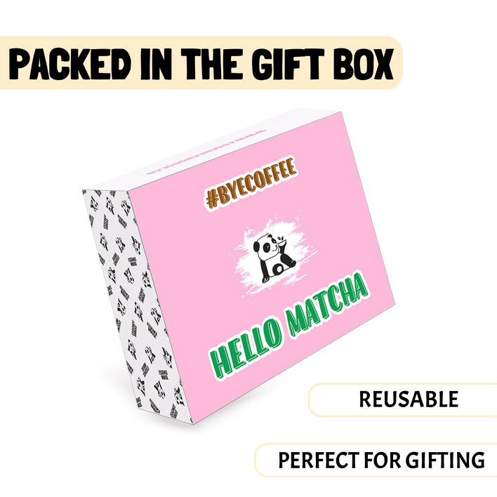 matcha gift box starter set kit ceremonial grade tea whisk spoon