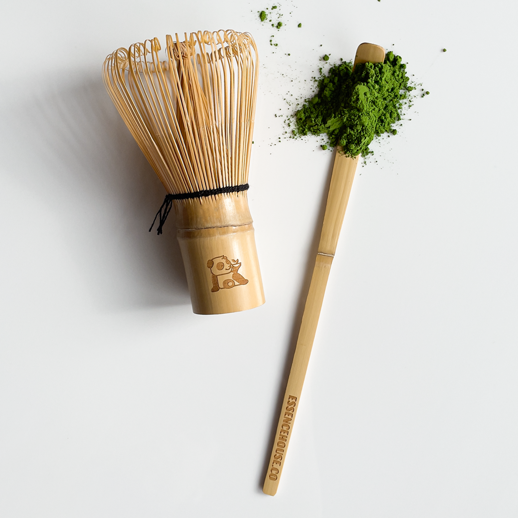 matcha bamboo whisk set bamboo spoon Chasen chashaku